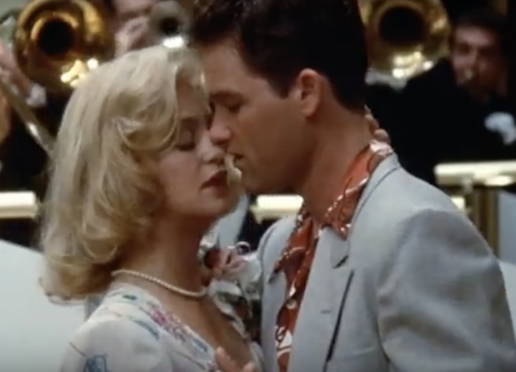 Goldie Hawn and Kurt Russel in a scene from Swing Shift